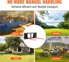 A collage of four lifestyle images showing the product's use in different settings (farm, garden, yard, pasture) with a central image of the product itself. Anteprima dell’immagine prodotto