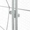 vidaXL Klietka pre kurčatá strieborná 400x105x182 cm Náhľad obrázku produktu 6