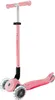 A pink three-wheeled scooter for children, shown from a slightly elevated front-side angle against a white background. Produktbild-Vorschau