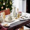 Bloomingville Becher HOLLIE Weihnachtsblumen Motiv Tasse Produktbild-Vorschau 3
