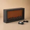 Dekorativer LED-Kamin, aus Metall, 10 x 41 x 25 cm Produktbild-Vorschau 9