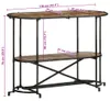 vidaXL Konsolentisch 110x42x76 cm Altholz Massiv Produktbild-Vorschau 6