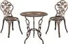 [casa.pro]® Set da bistrot tavolo + sedia in ghisa bronzo Anteprima dell’immagine prodotto 1