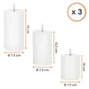 LED Echtwachs Kerze 3er Set wiederaufladbar mit Ladestation Produktbild-Vorschau 4
