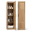 COSTWAY, armoire haute à 4 étagères, meuble de rangement Voir les images du produit 1