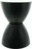 Table d'appoint / tabouret design "Sablier" en métal, noir Voir les images du produit 2