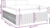vidaXL Boxspringbett mit Matratze Schwarz 200x200 cm Samt Produktbild-Vorschau 8