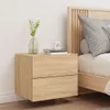 Comodino a parete con luci LED Rovere Sonoma Anteprima dell’immagine prodotto 4