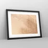 Gerahmtes Poster - Schwarzer Rahmen - Sand Schatten Blätter Produktbild-Vorschau 8