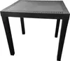 A black table with a textured border around the top, shown from a slightly elevated angle against a white background. Produktbild-Vorschau
