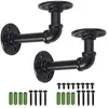 2Pcs Rohr Regalhalterungen Industrie Regal Halterung Tube Produktbild-Vorschau 2