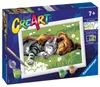 Ravensburger CreArt Schlafender Hund und Katze Produktbild-Vorschau 2