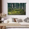 MuchoWow® Wandteppich Wandbehang Wald - Baum - Moos 150x100 Produktbild-Vorschau 2