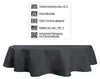 Tischdecke oval anthrazit 160x260 cm Leinenoptik Produktbild-Vorschau 5