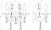 Globo Lighting Wandleuchte Metall schwarz-chrom, 2x E14 Produktbild-Vorschau 9