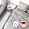Biber Bettwäsche 155x220cm Beige Creme 100% Baumwolle mit Produktbild-Vorschau 4
