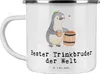 Mr. & Mrs. Panda Emaille Tasse Pinguin Bester Trinkbruder Produktbild-Vorschau 1