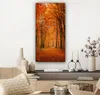 MuchoWow® - Leinwandbilder - Herbst - Rot - Wald, Wandbild, Produktbild-Vorschau 7