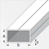 alfer Rechteckrohr 1 m, 7.5 x 12.5 x 1 mm Aluminium roh Produktbild-Vorschau 2
