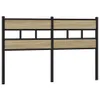 Design Kopfteil Sonoma-Eiche 135 cm Eisen und Produktbild-Vorschau 2