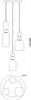 MANSO PND-37462-3A-MC-GD Lampada a sospensione Italux Anteprima dell’immagine prodotto 2