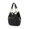 MICHAEL KORS LILLIE Large Hobo Bag aus schwarzem Leder, Produktbild-Vorschau 3