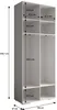 MEBLE KRYSPOL Inova 1 Möbelset Garderobe, 236,7x250x47cm - Produktbild-Vorschau 7