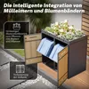 Box per bidoni della spazzatura Merax con tetto verde Anteprima dell’immagine prodotto 7