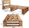 Lermowood Palettenbett M2 100 x 200 cm mit Kopfteil Produktbild-Vorschau 5