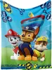 A blanket featuring characters from Paw Patrol. Produktbild-Vorschau
