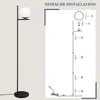 A floor lamp and an illustration showing its assembly steps. Anteprima dell’immagine prodotto