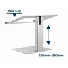 Gembird NBS-D1-02, Laptop-Ständer, Silber, Aluminium, Produktbild-Vorschau 11