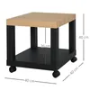 HOMCOM Beistelltisch für Sofa, Couchtisch für Wohnzimmer Produktbild-Vorschau 3