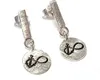 Ohrstecker 925 Silber matt Unendlichkeit und Anker Produktbild-Vorschau 1