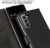 Selencia Bibliothèque en cuir véritable pour le Samsung Voir les images du produit 4