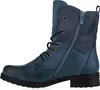 A side view of a blue lace-up boot. Produktbild-Vorschau