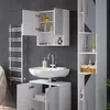 Badmöbel-Set Vicco Irma Weiß Hochglanz mit Einsätzen 3 Produktbild-Vorschau 5
