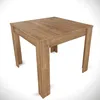 Skye Decor, Single 90 - Wit, Eikenhout, Eettafel, Productafbeelding-voorbeeld 5