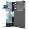A product shot of a phone case and screen protector. Produktbild-Vorschau