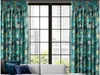 Rideau sur ruban noir Vert 140x270 cm Feuilles botaniques Voir les images du produit 20