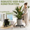 YARDIN 2 Stück WPC Pflanzenroller 30x30 cm Quadratisch Produktbild-Vorschau 3