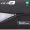 Close-up of a dark gray pillowcase with a zipper partially open, revealing a white insert. Text overlays indicate product features and certifications. Anteprima dell’immagine prodotto
