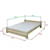 Bett Emily 140 x 200 cm, Kiefer Matratze: Matratze Somnia Produktbild-Vorschau 4