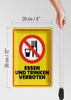 Blechschild Hinweis 20x30 cm Essen und Trinken Verboten Produktbild-Vorschau 6