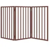 vidaXL 3 ks Skládací branka pro psy hnědá 150 cm topolové Náhled obrázku produktu 4