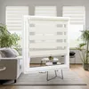 Doppelrollo Fenster ohne Bohren 125x120cm creme Produktbild-Vorschau 5