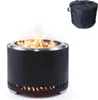 Relaxdays Braciere senza fumo, acciaio inossidabile, A x P Anteprima dell’immagine prodotto 1
