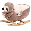 DEUBA® Bradipo di Peluche a Dondolo in Legno con Suoni Anteprima dell’immagine prodotto 1