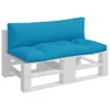 Design Palettenkissen 2-tlg. Hellblau Stoff, Klassische Produktbild-Vorschau 3