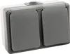 3er Set SECURE Feuchtraum Doppelsteckdose IP44 Aufputz Produktbild-Vorschau 2